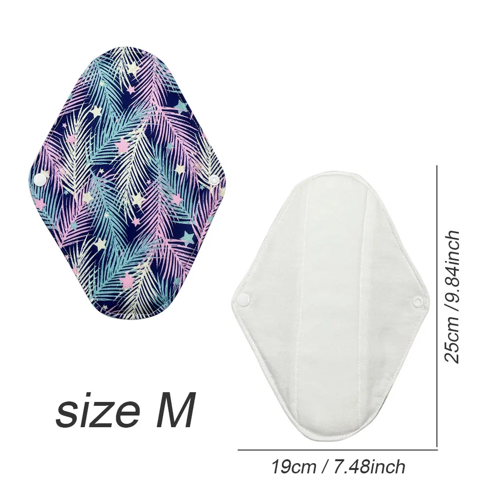 Women's sanitary napkins wings design, Reusable Mama cloth menstrual pads, bamboo cotton  sanitary towels for menstruation