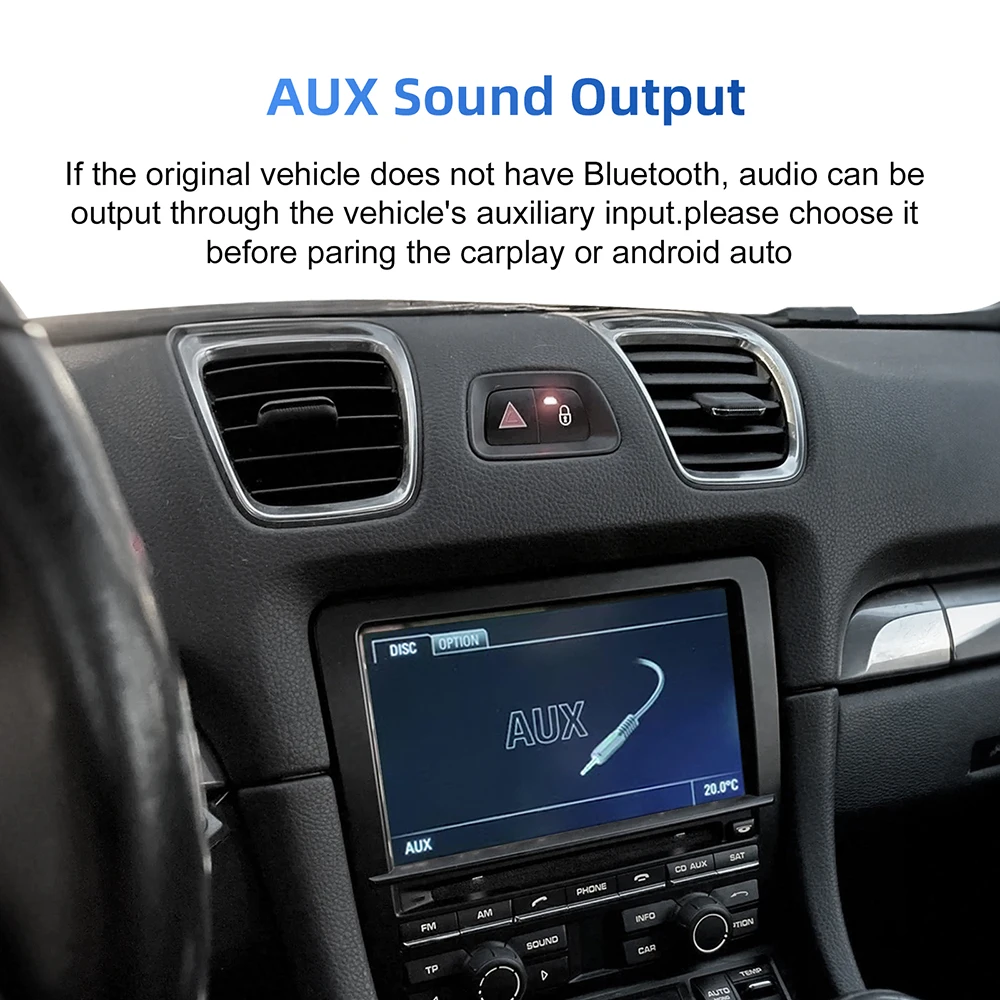 Wireless CarPlay Android Auto Retrofit Kit Decoder Box for Porsche Cayanne Cayman Boxster Panamera CDR 3.0 3.1 911 2012-2016