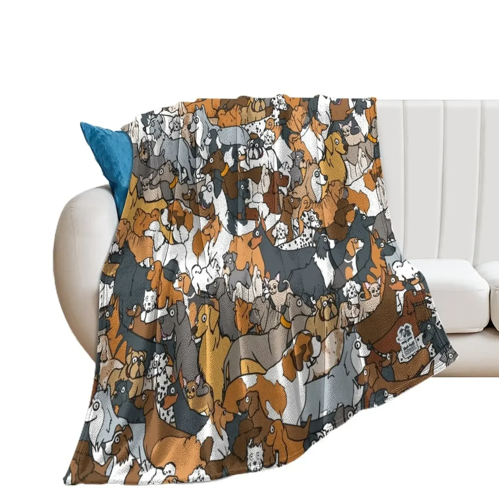 

Dogs!!! Throw Blanket Extra Large Throw Custom Furry Blankets