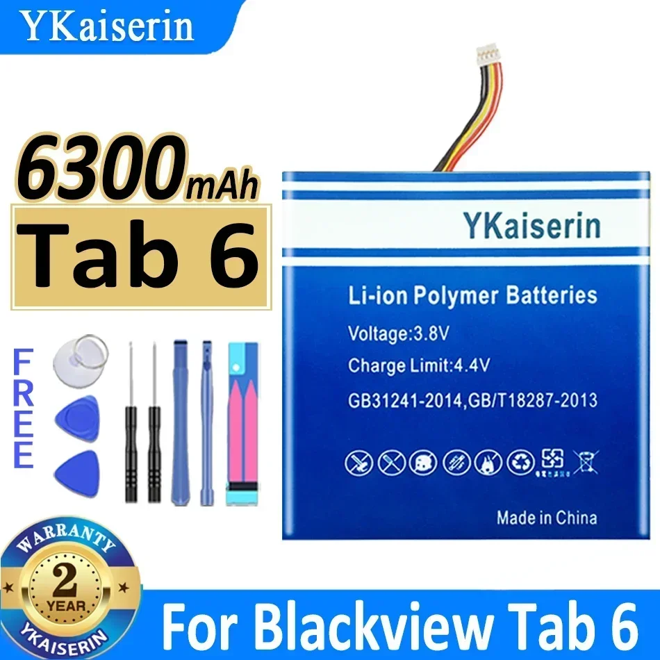 YKaiserin Tab 6 (3210099) Tab 10 (3395137) Tab 8E TAB 11 (LI3295123PVUTL) Tab 9 (3395137) Battery For Blackview Tab 6 8E 9 10 11