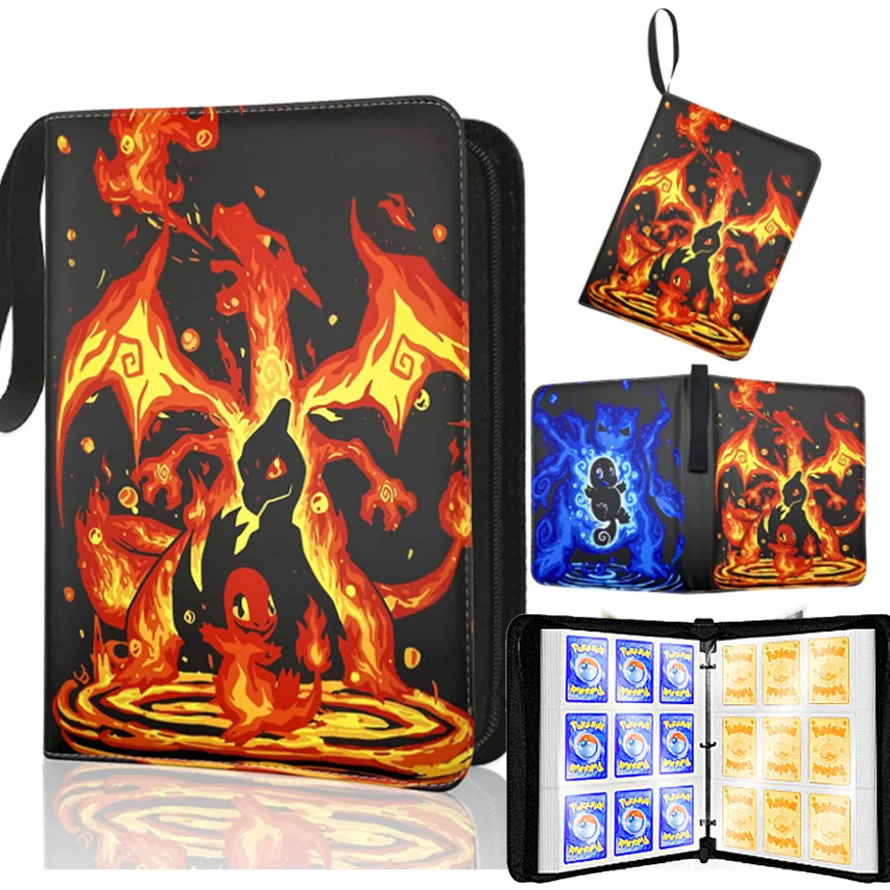 /-900Pcs Card Album Binder Photocard PU Zipper Photo Album Carte Holder Toys Collection Folder Letters For Cards Hobby