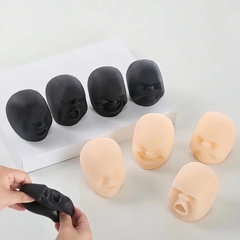 Human Face Emotion Vent Ball Resin Relax Doll Fun Novelty Caomaru Antistress Toy Adult Stress Relieve Novelty Fidget Party Gifts