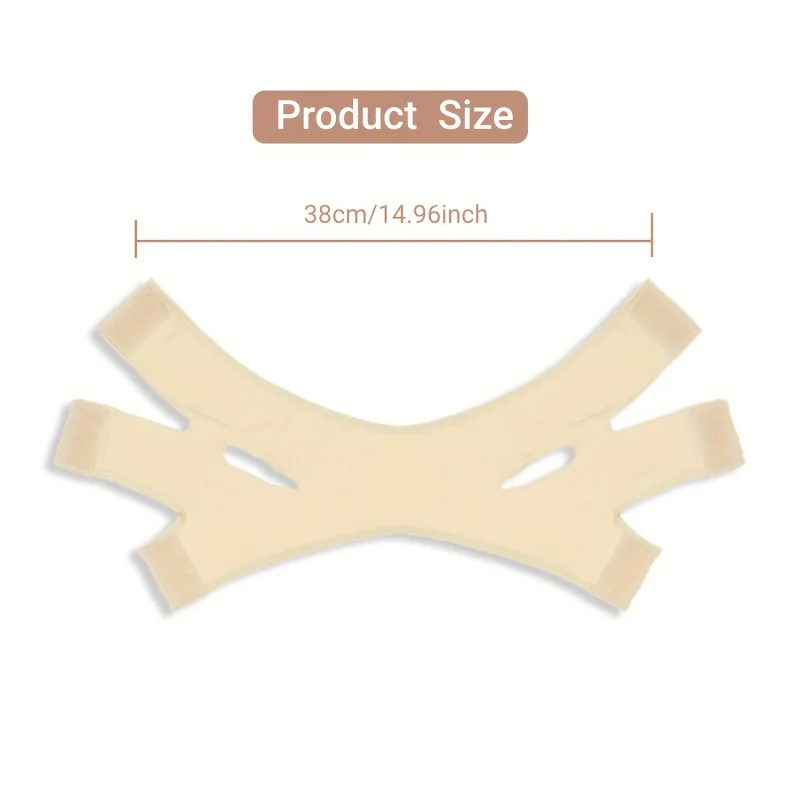 V-Line Face Shaper & Facial Strap/Chin Lift - Low-Allergy Breathable Compression Band/Invisible Stitches for Jawline image 5