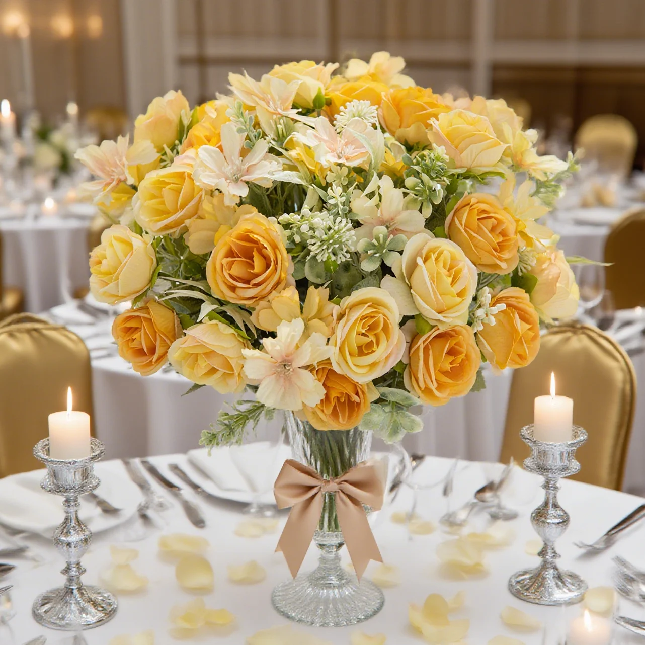 Künstliche Blumen Bestickter Ball Hochzeitskranz Heim-Tischdekoration Brautstrauß Outdoor Garten DIY Geschenk Kopfschmuck