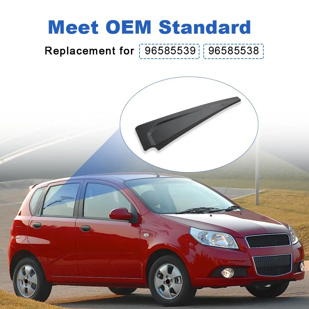 For Aveo 2004-2011 Car Rear Door Outside Delta Moldings Window Triangular Trim Panel Part Numbers 96585538 96585539 New