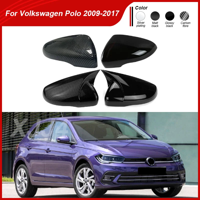

Carbon Fiber Car Exterior Side Rearview Mirror Cover Trim Car Accessories for Volkswagen VW Polo MK5 6R 6C 2009~2017 2016 2015