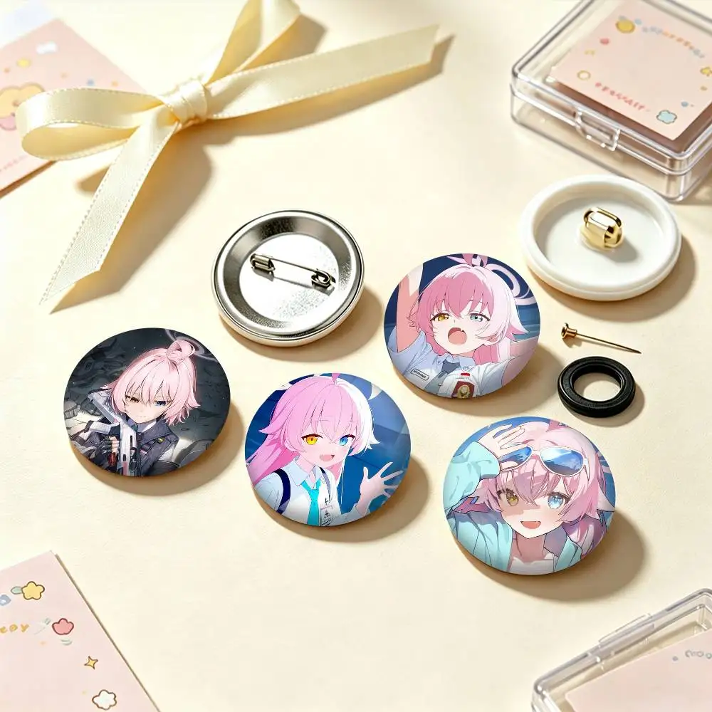 Hot Shooting Game Character Hoshino 25 32 44 58 75mm Badges Personalized Round Brooches Pins Accessory Gift