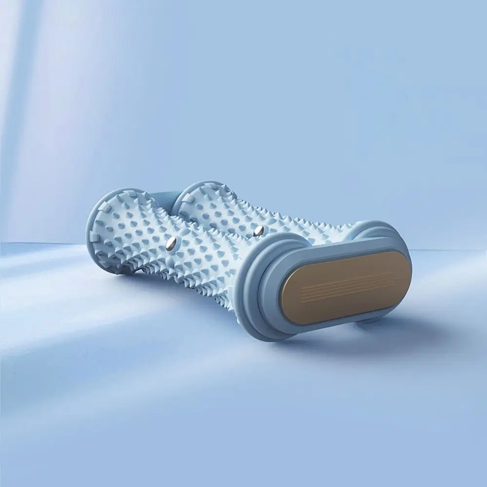 

Double Row Roller Foot Massage Roller Ergonomic Shape Manual Control Foot Relaxation Tool Medium Firmness Comfortable