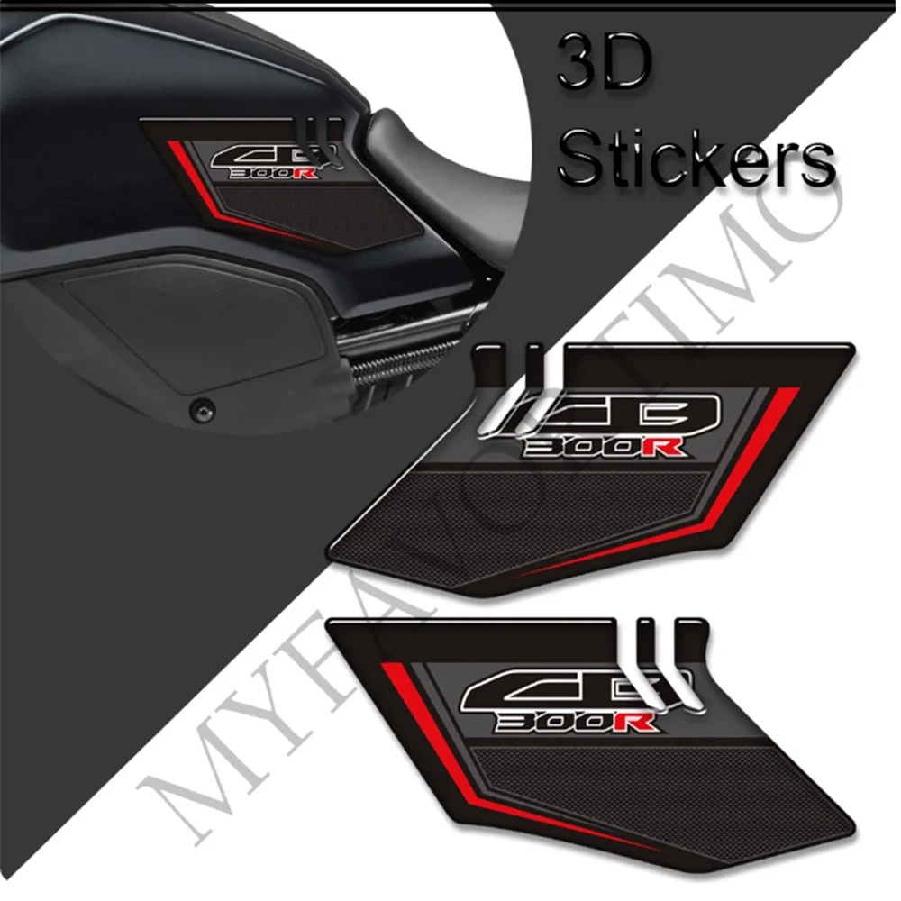 Motorcycle Grips Tank Pad Stickers Gas Fuel Oil Kit Knee Protector For Honda CB300R CB 300R 2018 2019 2020 2021 2022