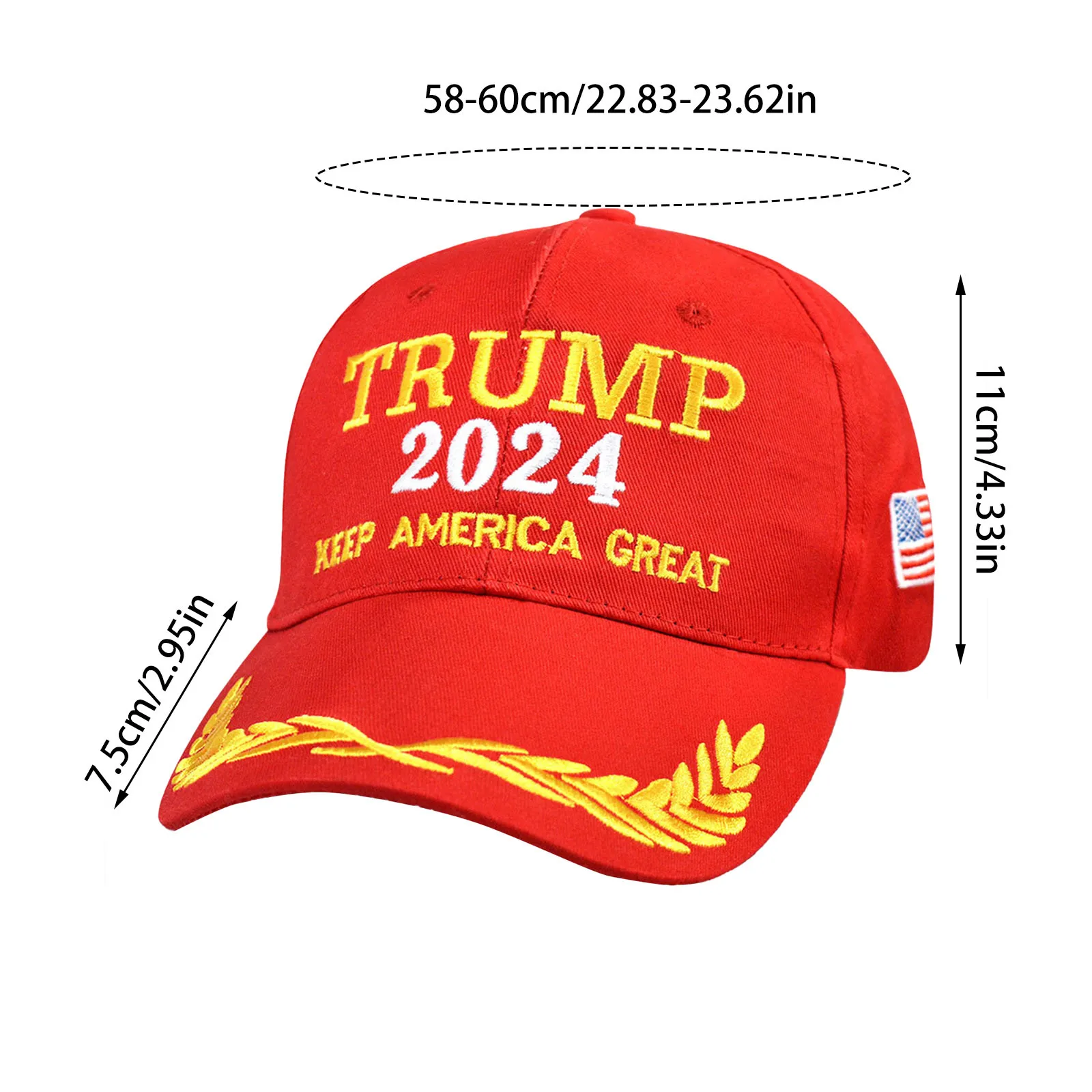 Trump 2024 Hat Donald Trump Hat Take America Back Maga Usa Embroidery Adjustable Baseball Cap Donald Trump Republicans Adjust Ba