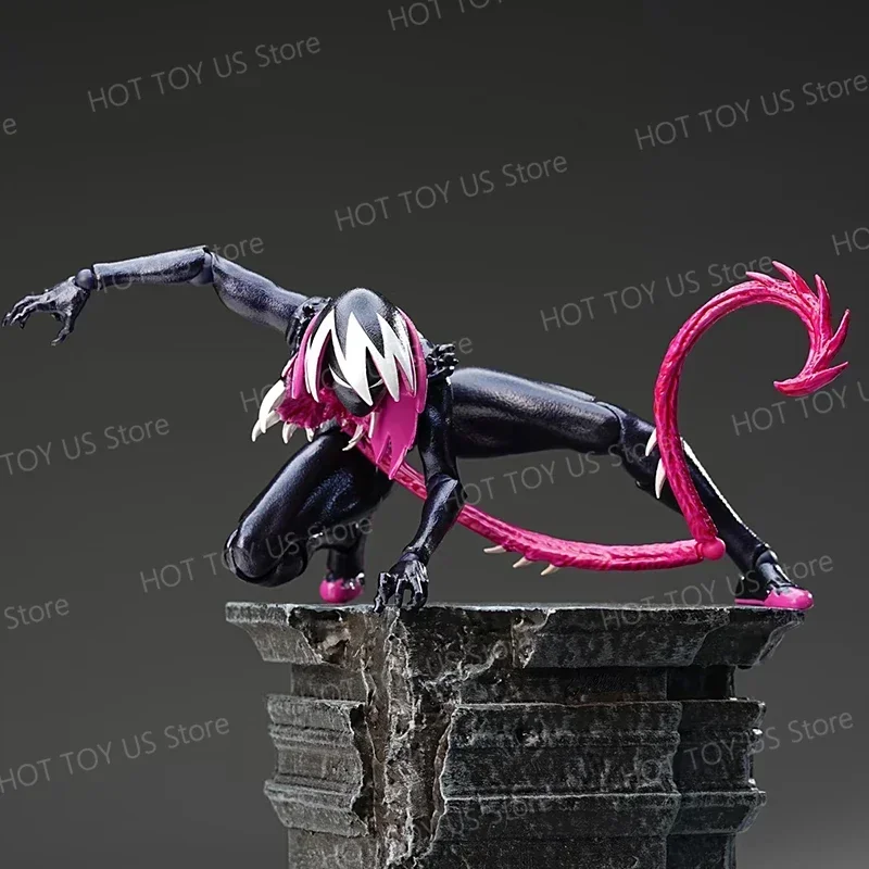 Disponibile Venom Gwen Action Figures Anime Figurine Kaiyodo Incredibile Yamaguchi Revoltech Statua Ko Modello Gk Collezione Giocattolo per bambini Regalo