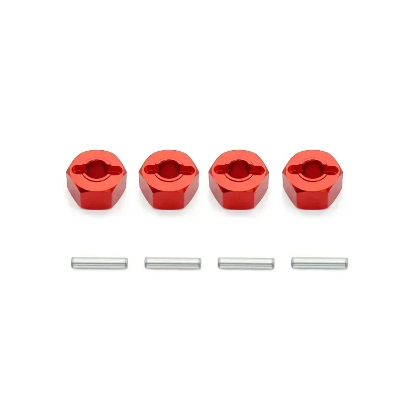 Adaptateur de moyeu hexagonal de roue en métal de 12Mm, 4 pièces, pour MJX H16 16207 16208 16209 16210 1/16 RC, pièces de mise à niveau de voiture, accessoires