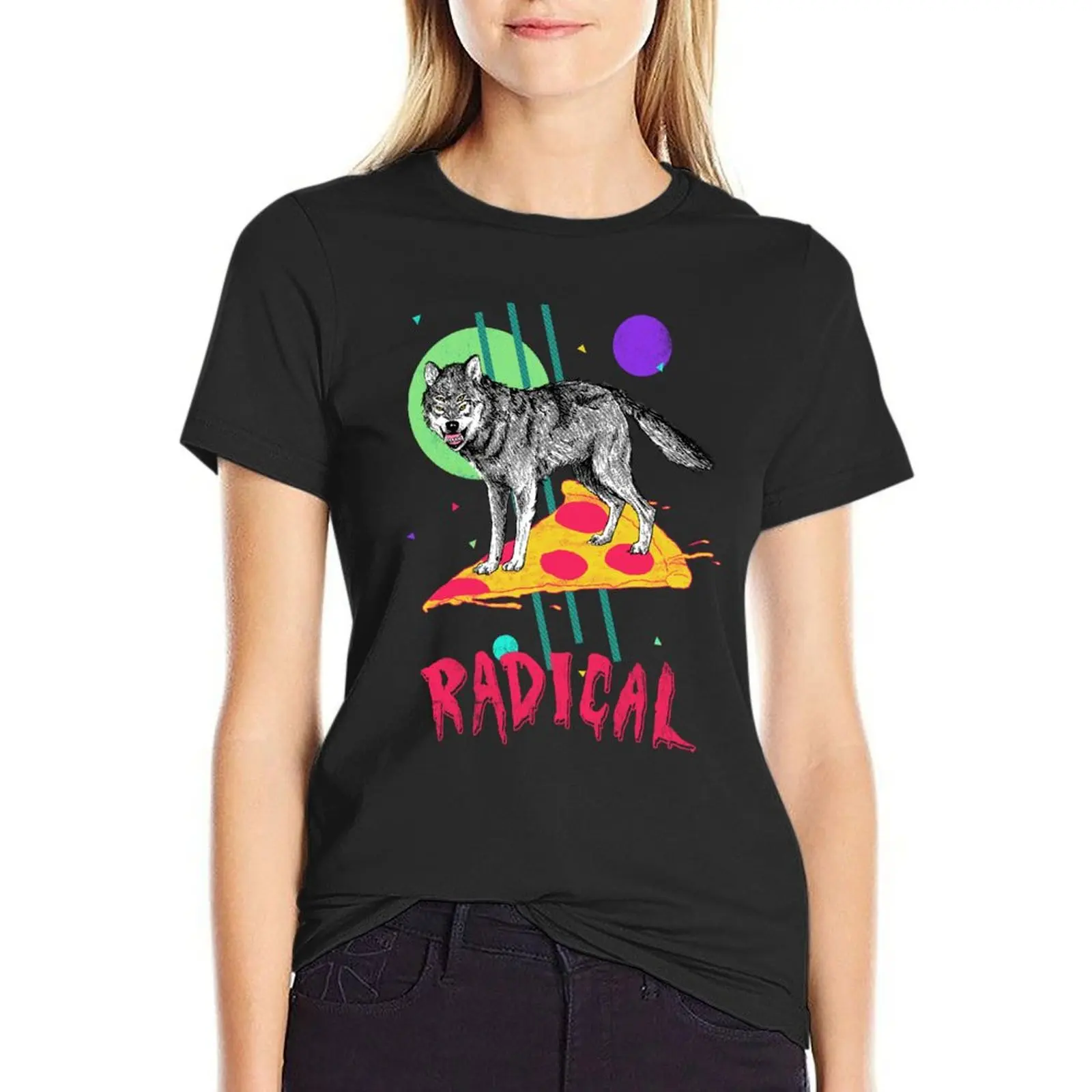 

So Radical T-Shirt Blouse hippie clothes Female clothing cat shirts for Women