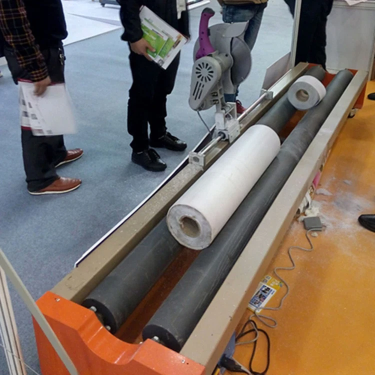 Automatic banner fabric roll slitting machine paper vinyl film slitting  rewinding  cutting machine