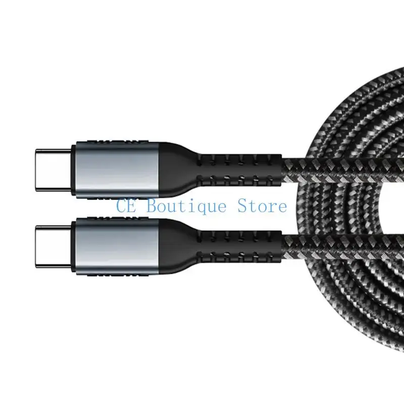 50 bis 200 100 W, USB-C-auf-USB-C-Ladekabel, 5 A, unterstützt 480 Mbit/s Daten, kompatibel für mehrere Geräte