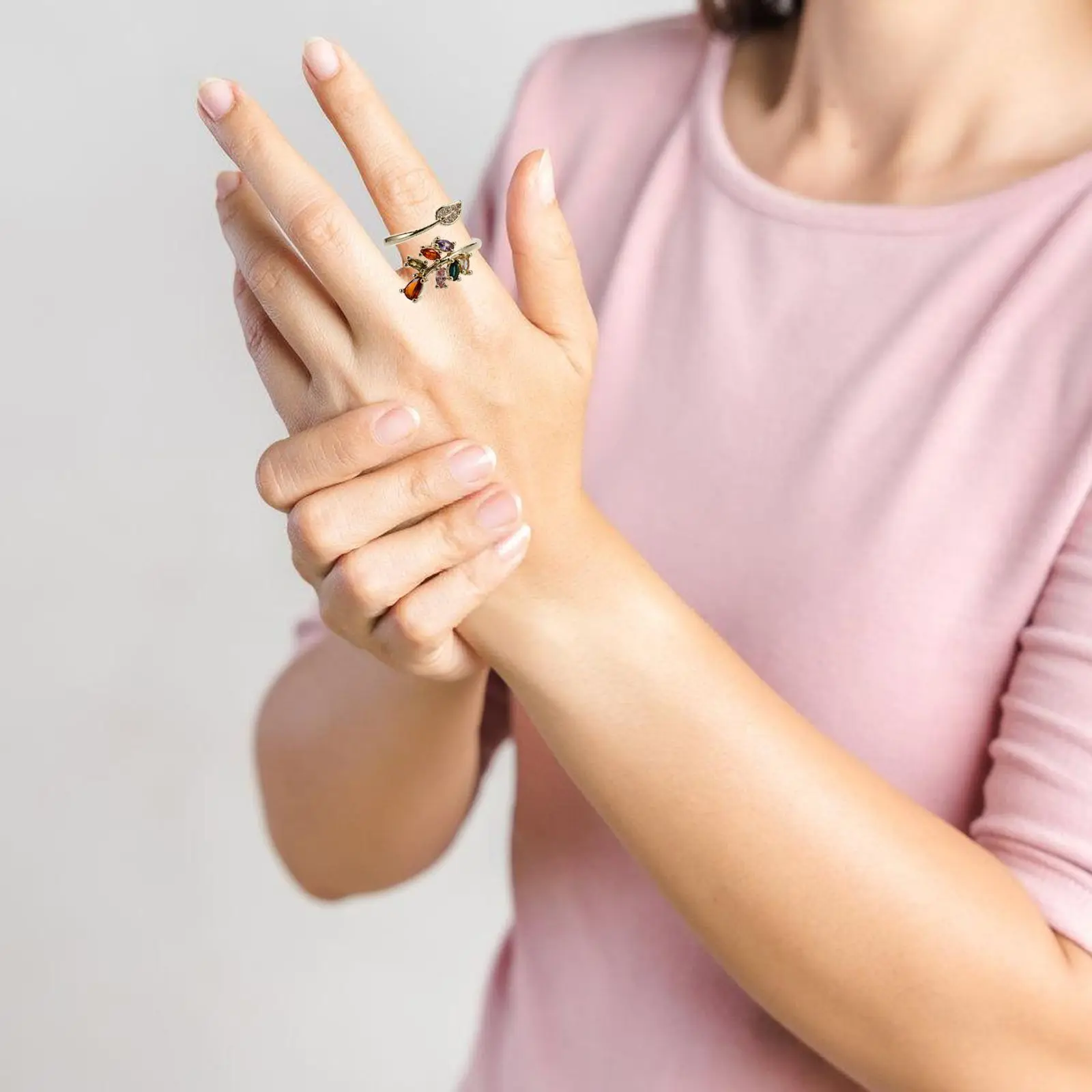 Geometric Ring Accessories Women Men Adjustable Flower Leaf Rings Minimalist Jewelry Toe Rings Matching Autumn