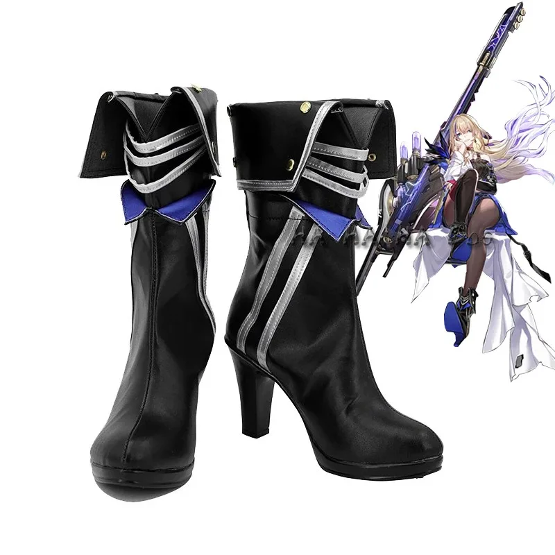 

lili 123Honkai: Star Rail Serval Game Cosplay Boots PU Leather High Heel Shoes Halloween Carnival Party Custom Made For Wo