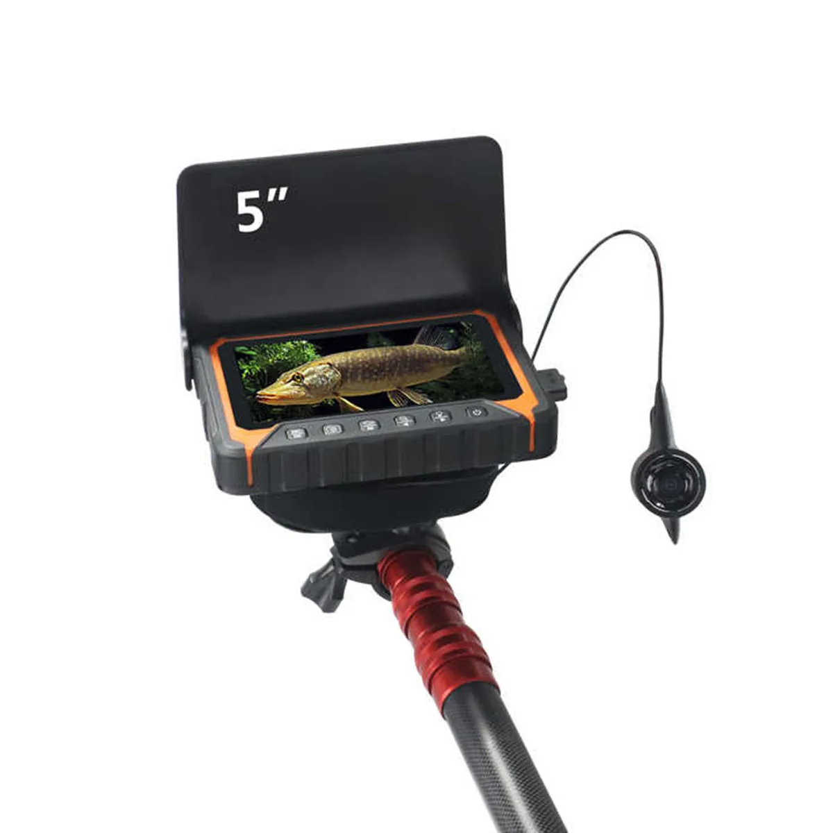

5 Inch Screen 1000TVL Wide Angle Underwater 15/30M Fishing Camera DVR Take Photo and Video Fish Finder