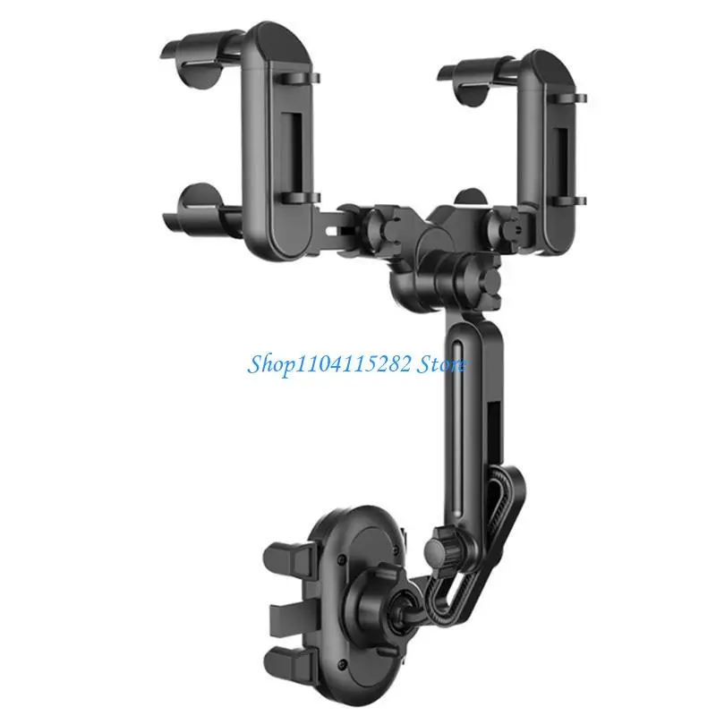 

360 Car Rearview Glass Holder Rotation & Adjustable Telescopic