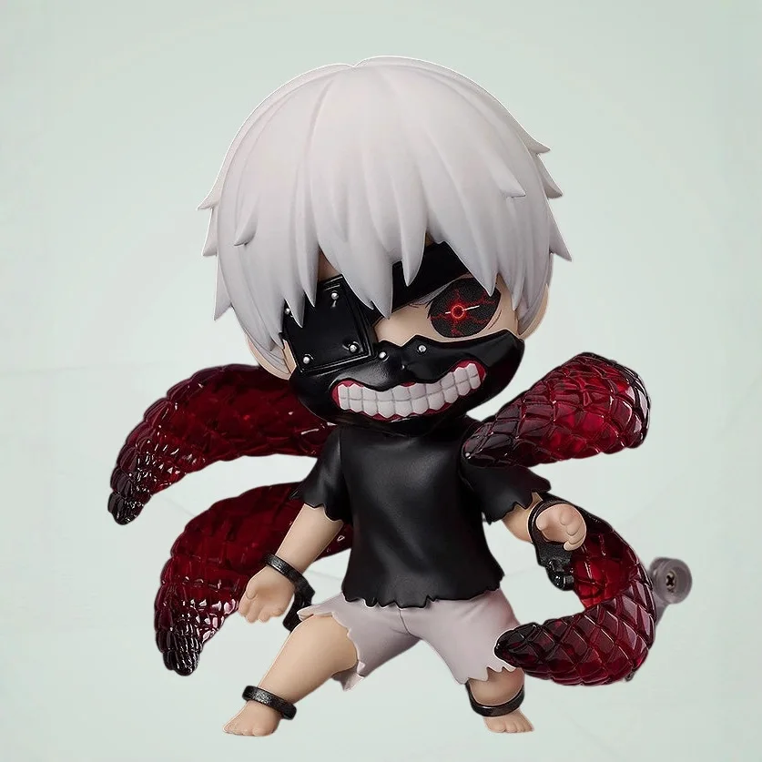 

Tokyo Ghoul Kaneki Ken Action Figure 10cm Saryo One-Eyed Ghoul Cute Movable PVC Collection Model Toys Anime Desktop Ornaments