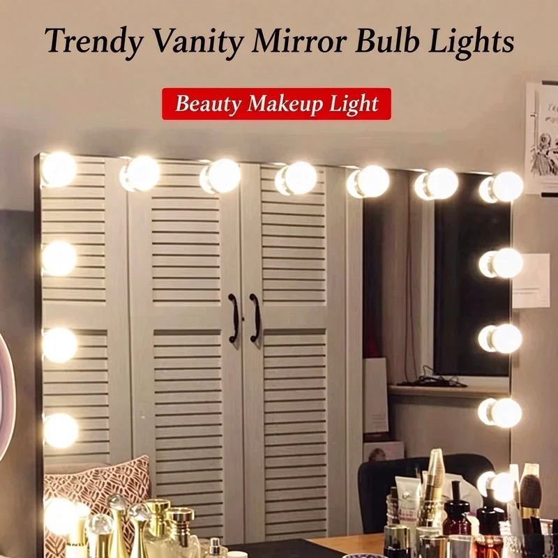 Stick-On COB LED Mirror Front Makeup Light, 3CCT Vanity Fill Light, High CRI No Flicker Dimmable Beauty Lamp Bathroom Mirror