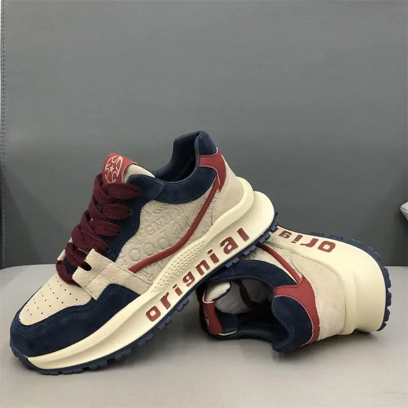2025 new fashion wear-resistant niche Korean version of all casual sports running shoes student trend retro daddy shoes
