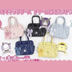 Kawaii Sanrio My Melody Cinnamoroll Kuromi Pompompurin Pochacco Handbag One Shoulder Bag Storage Bag Christmas Gift For Girls