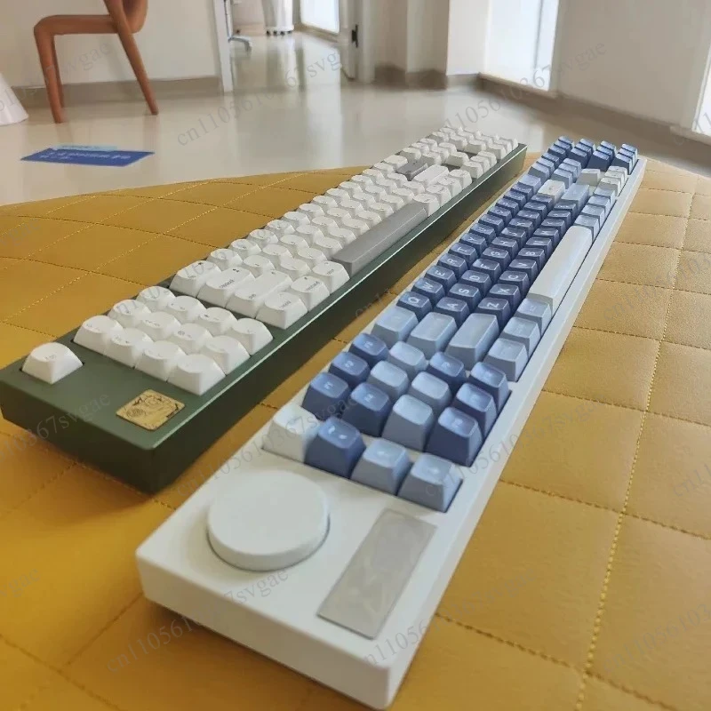 V2 DIY Mechanical Keyboard Kit, Wireless Bluetooth Dual Mode RGB Hot Swap with CNC Aluminum Knob, ZMK Programmable