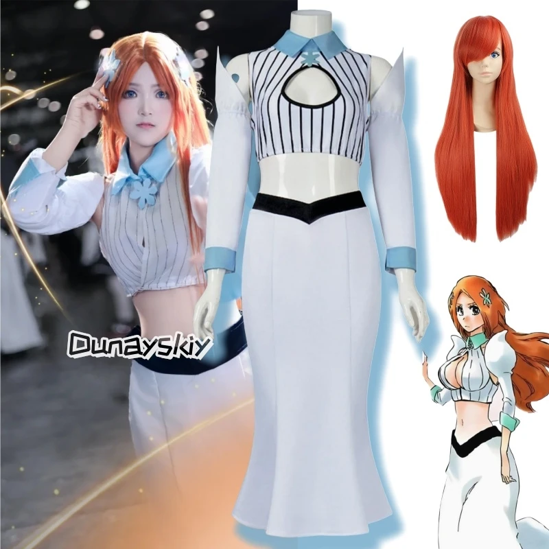 

Inoue Orihime Cosplay Clothing Anime Blieach Fantasia Costume Adult Women Roleplay Female Role Play Fancy Party Cloth