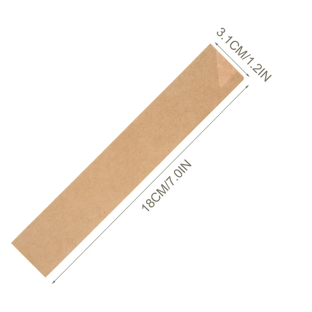 150Pcs Chopsticks Packing Bags Kraft Paper Disposable Tableware Sleeves Easy Access Portable for Office Home Travel Use