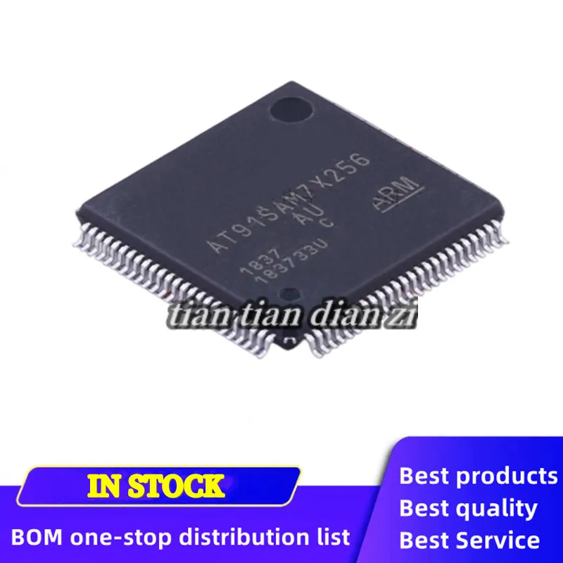 1pcs AT91SAM7X256-AU AT91SAM7X256 QFP100  ic chips in stock