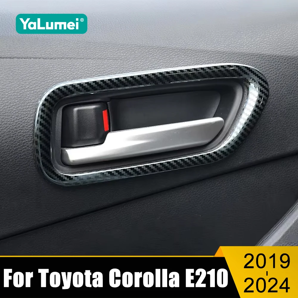 

For Toyota Corolla E210 2019 2020 2021 2022 2023 2024 Stainless Car Interior Door Handle Bowl Frame Cover Trim Strips Sticker