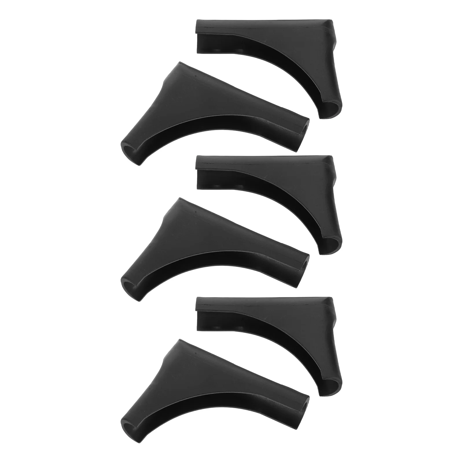 

6pcs Drying Rack Leg Protectors Non-Slip Floor Covers Clothes Rack Accessories Replacement Parts Universal Fit 90-Degree Covers