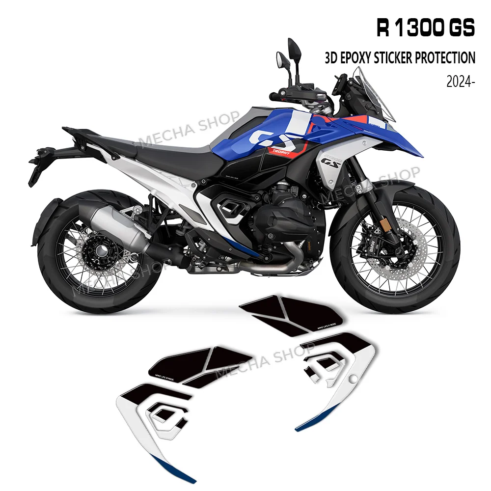 

Motorcycle Accessories 3D Resin Sticker Kit Frame Waterproof Decal Protection for R1300GS R 1300 GS 2024