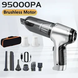 95000PA Car Vacuum Cleaner  Wireless Powerful Cleaning Machine Auto Robot Car Accessories Home Appliance Strong Suction As Gift