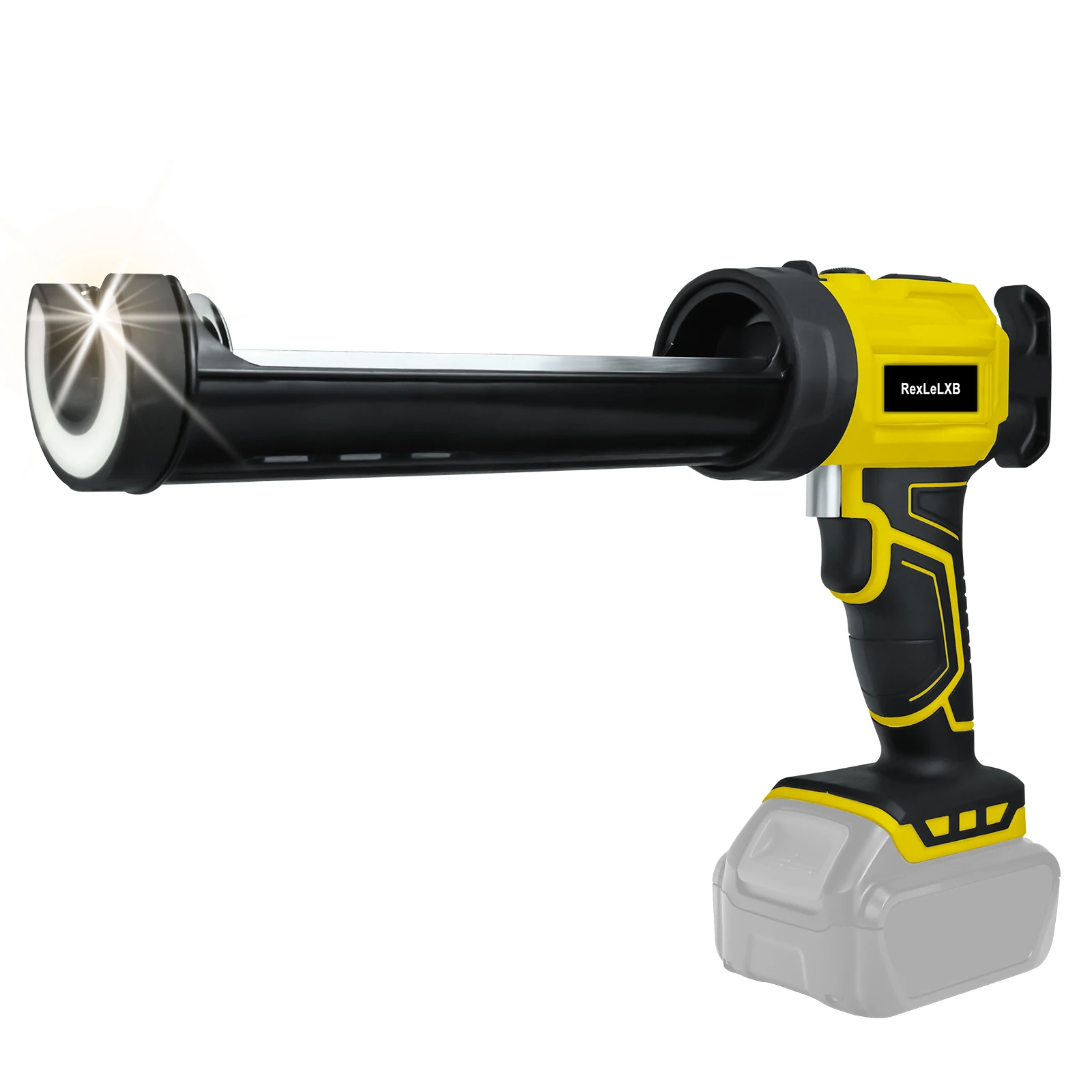 Cordless Electric Caulking Gun 10oz/300ml 4 Speeds Glass Glue Gun Sealant Adhesive Filling Sealing Tool For Dewalt 20V Battery