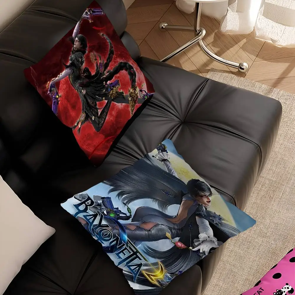 Game Bayonetta 3 Classic Cushion Cover Inches Farmhouse Decor Home Throw Pillow Covers for Couch Decorations