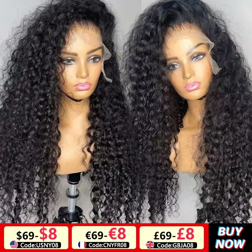 Deep Wave Wig Curly Human Hair Wigs Lace Frontal 13x6 Lace Front Wig Pre Plucked 4x4 Lace Closure Wig 13x4 Deep Wave Frontal Wig