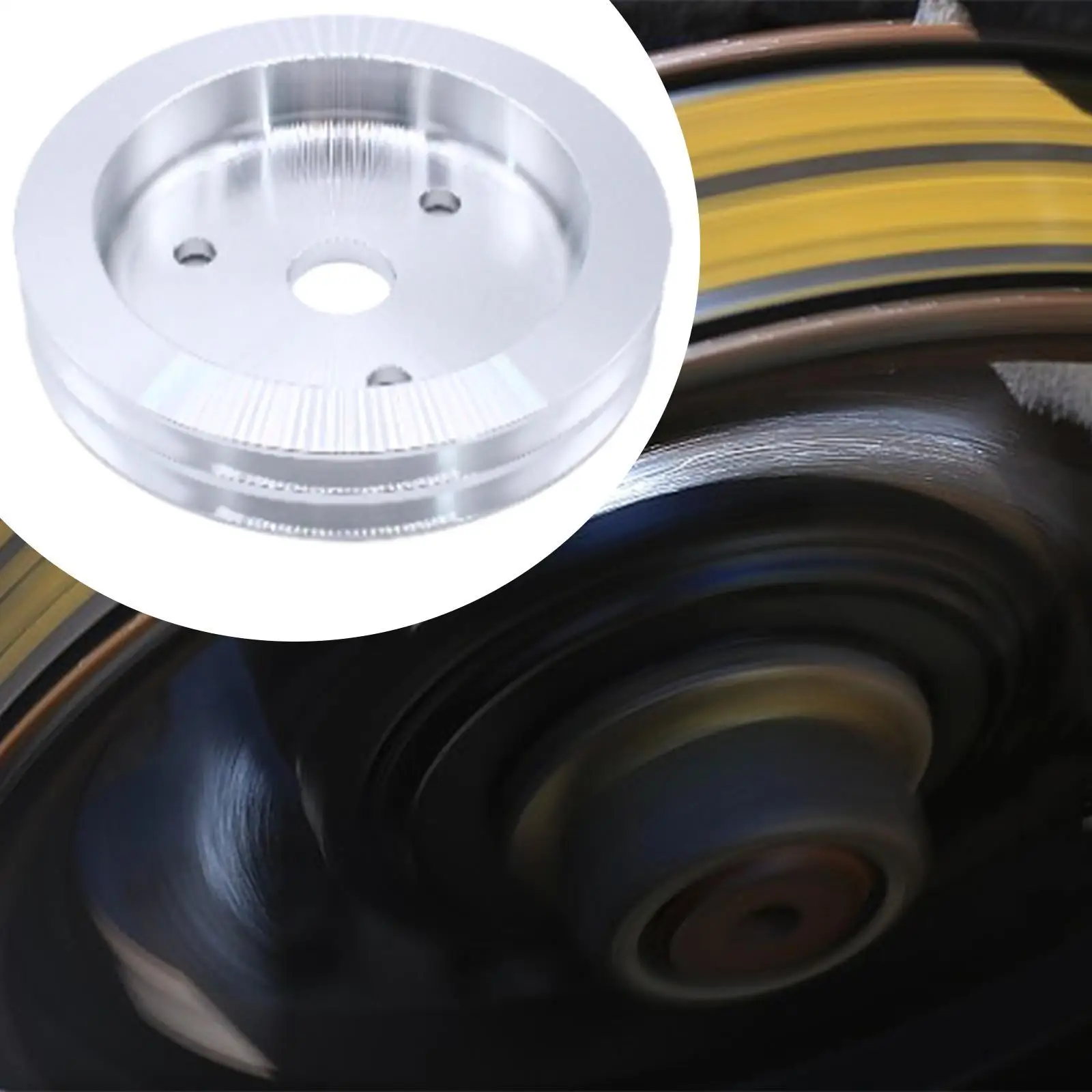 Crankshaft Pulley Double Groove Wear Resistant Convenient Sturdy Accessories Parts Replace for Chevy SB 265 400 383 283 327