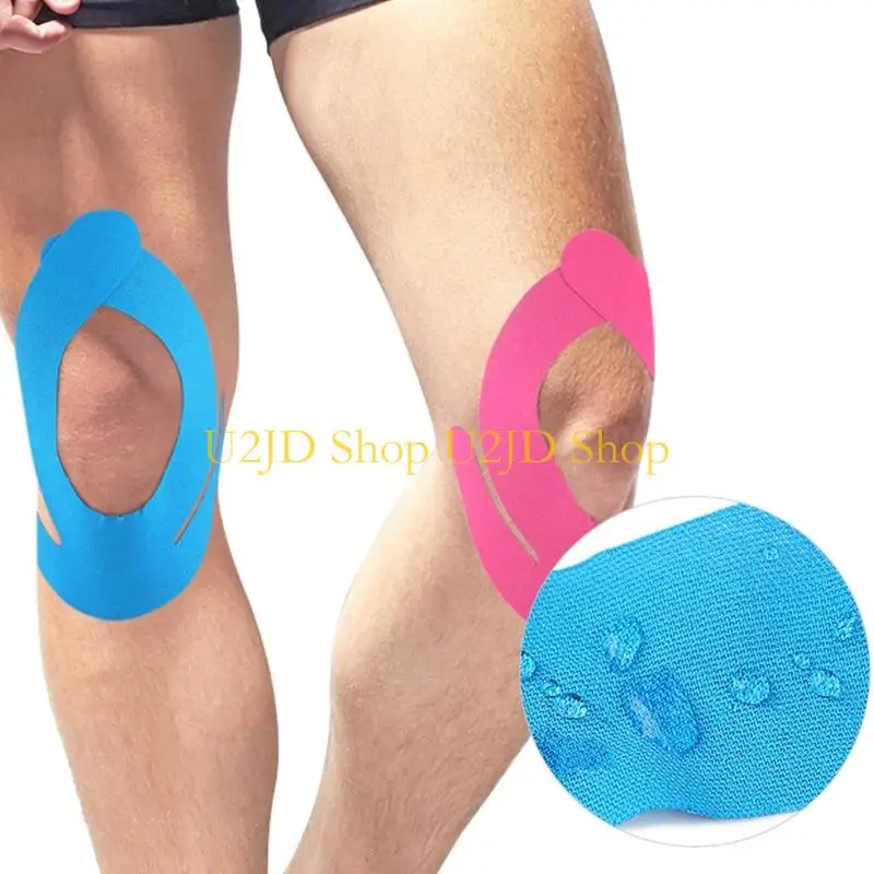 U2JD Pre Cut Knee Tape Hypoallergenics Athletic Tape for Basketball, Soccer, and Intense Sports with Reliable Stability