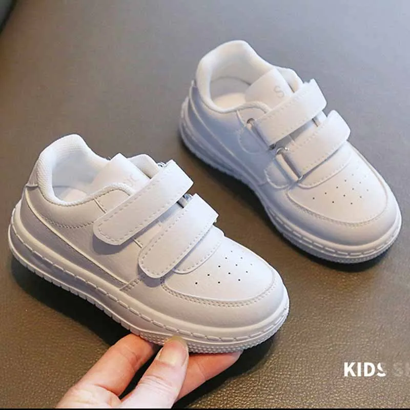 Children\'s Sneakers Boys Fashion Design White Sport Shoes Girls Non-slip Casual Shoes Breathable Student Shoes Footwear for Kids