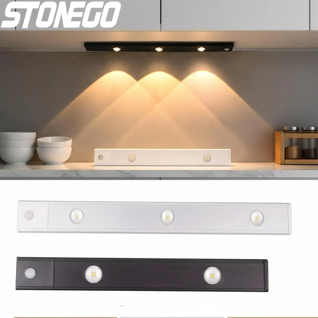 

Rechargeable LED Motion Sensor Closet Light Wireless Cabinet Wardrobe Home Kitchen Lighting