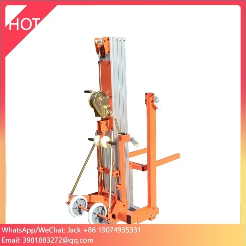 In Stock Material Lifts Hand-Operate Aluminium Lifting Equipment Support Customization