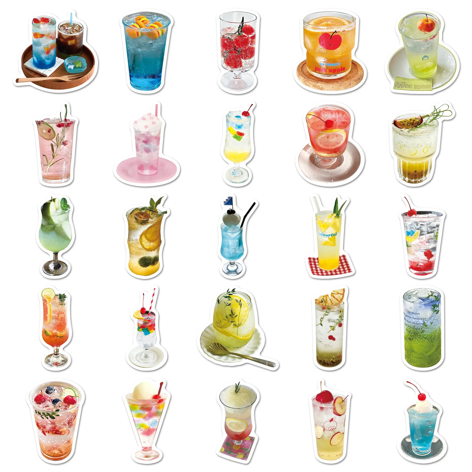 50 SZTUK Naklejek Graffiti z Efektem Bąbelków, Dekoracje na Napoje, Naklejki w Stylu INS, Zabawki DIY dla Dzieci, na Laptopa, Gitarę, Samochód, Rower, Deskorolkę