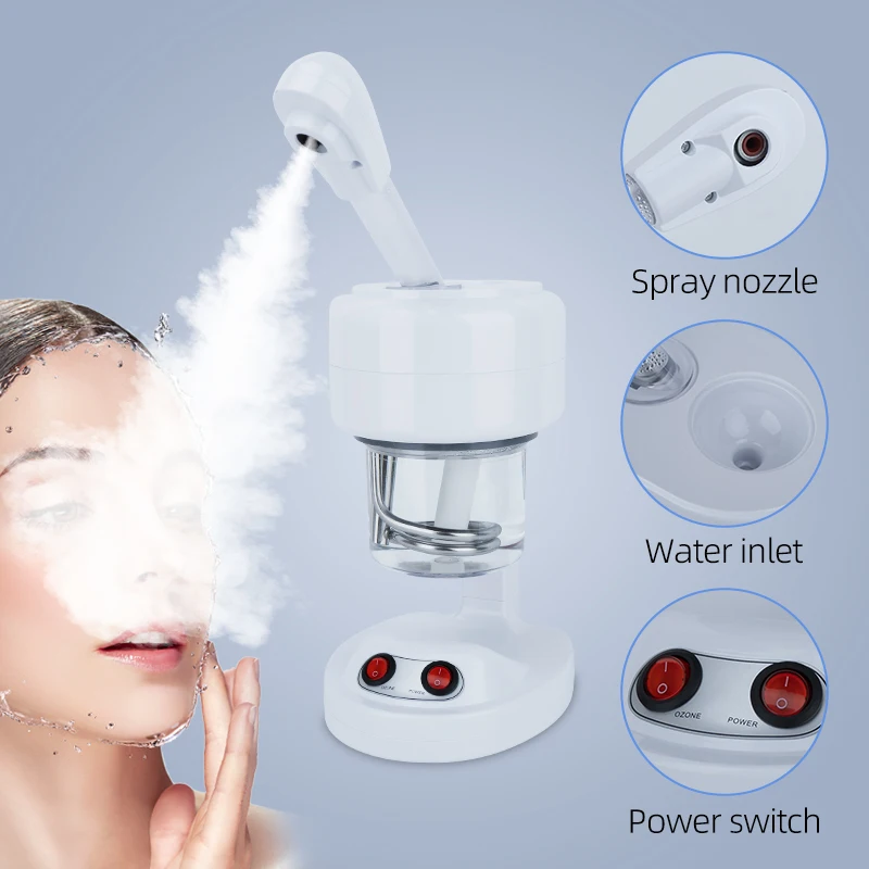 Vaporizador Facial profesional, pulverizador de vapor caliente, hidratante, portátil, ve