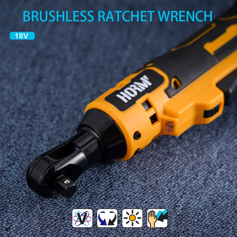 Cordless Electric Ratchet Wrench 50N.m 3/8 Inch Angle Drill Screwdriver Removal Screw Nut Car Repair Tool For Makita 18V Battery