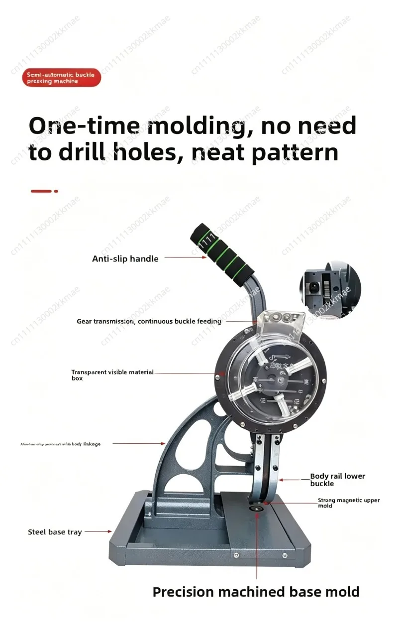 Semi-Automatic Tarpaulin Eyelet Press Machine, 5.5mm 10mm 12mm Banner Hole Punching Grommet Tool