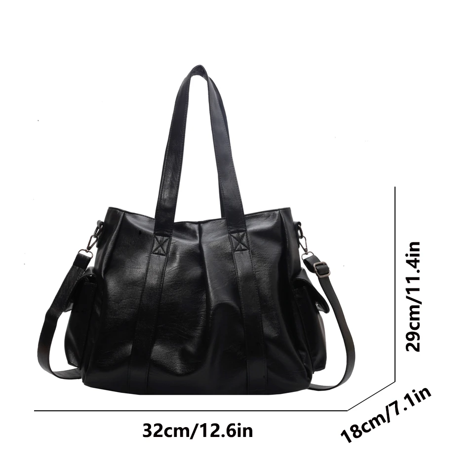 Leather Ladies Large Capacity Shoulder Bag Luxury Designer Purses and Handbag for Women Messenger Bag High Quality Crossbody Bag