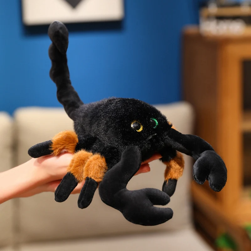 

Simulated Scorpion Plush Toys Scorpion Pendant Soft Cozy Crawling Insects Pendant Doll Cute Keychain Bags Decor Kids Game Props