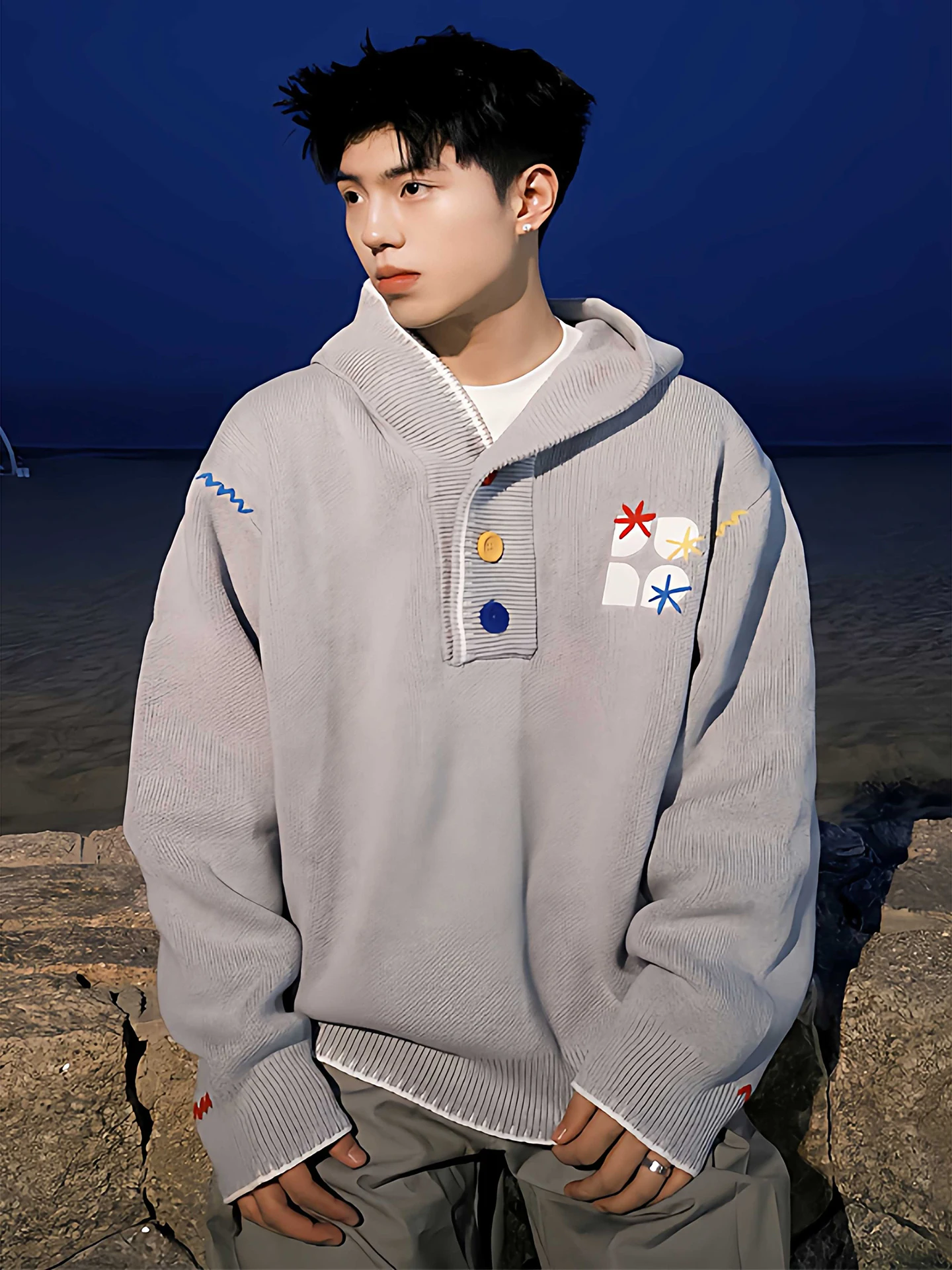 

Autumn Winter Men's Knitted Hat Jaet f Open Casual Loose Overhead Design Sensation Outerwear Soft Polyester Acrylic